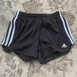 Adidas Big Girls 3-Stripes Mesh Shorts Size L